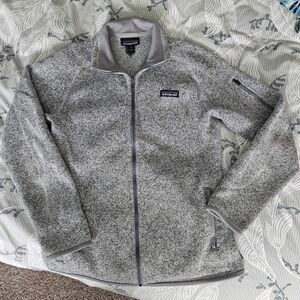 Patagonia Heathered Gray Even Better Full Zip Fleece Jacket